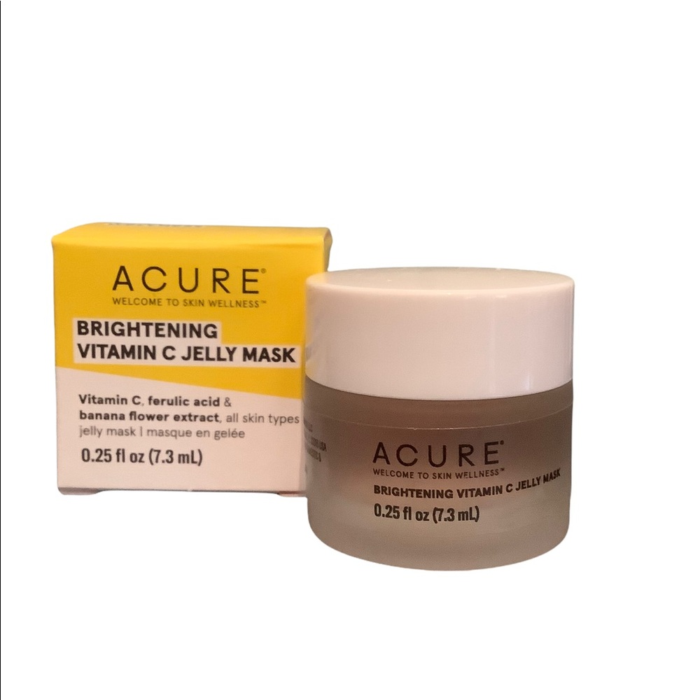 NIB Acure Brightening Vitamin C Jelly Mask 0.25 oz Travel Size